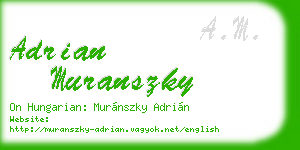 adrian muranszky business card